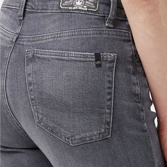 Nwt BUFFALO High Rise Straight Jayden Grey Jeans sz 27x32 - Picture 9 of 9